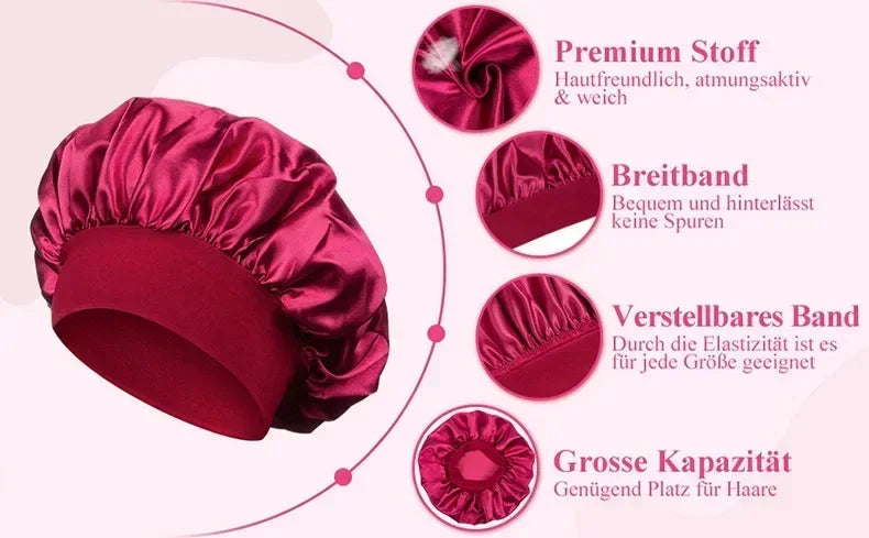 Satin Sleep Bonnet Cap
