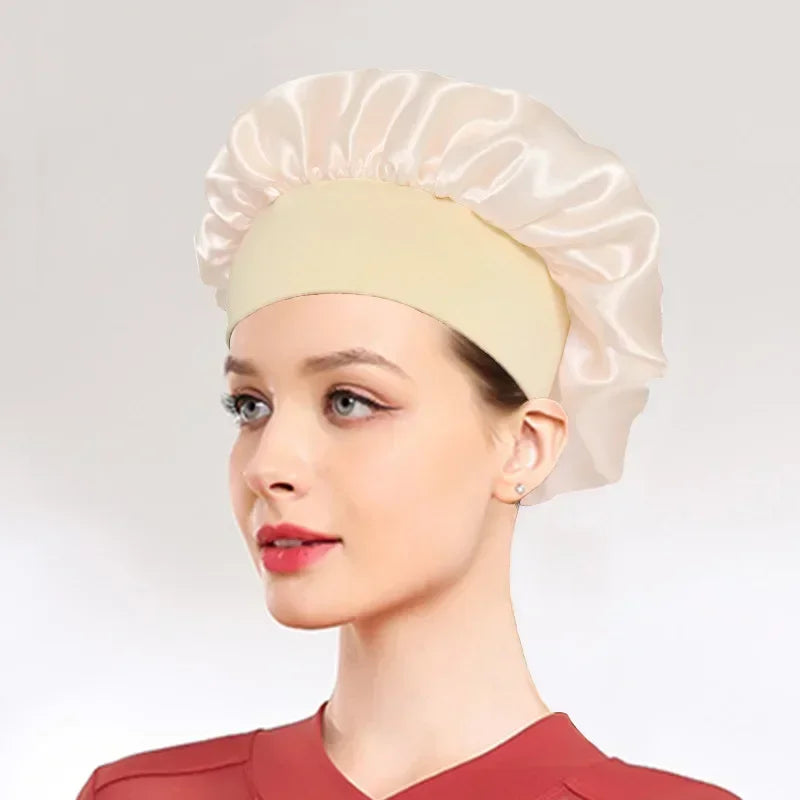 Satin Sleep Bonnet Cap
