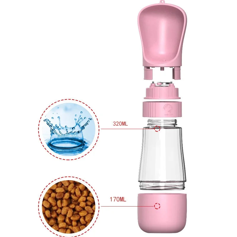 2-in-1 Pet Water Bottle