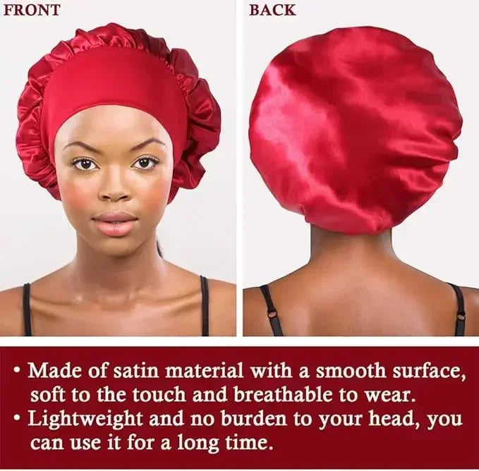 Satin Sleep Bonnet Cap