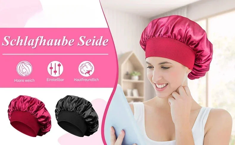 Satin Sleep Bonnet Cap
