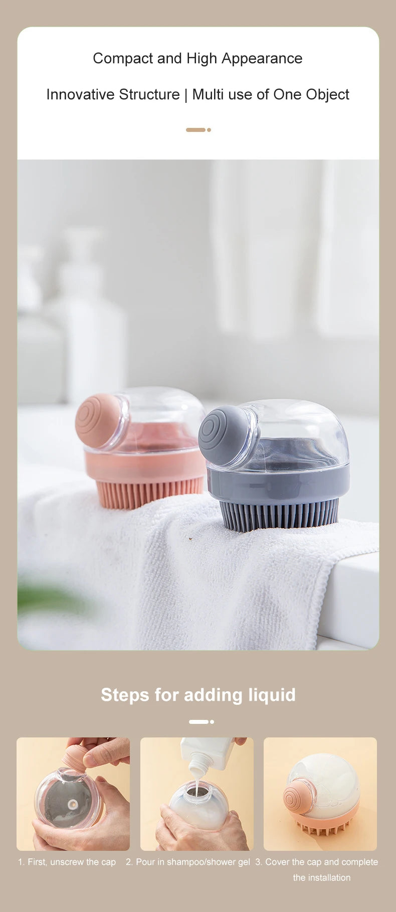 Comfy Pet Massage Shampoo Brush