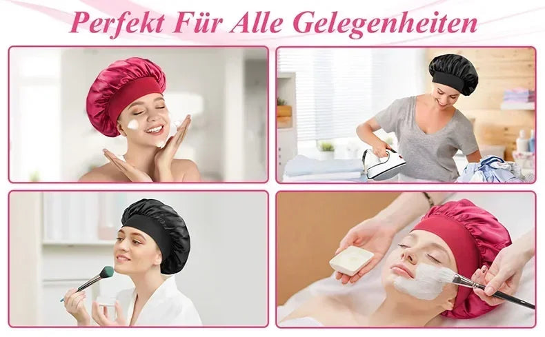 Satin Sleep Bonnet Cap