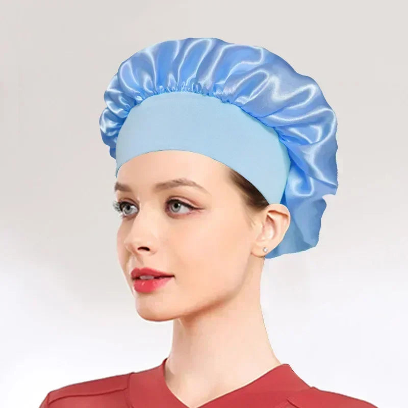 Satin Sleep Bonnet Cap