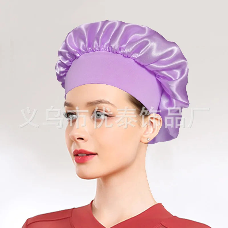 Satin Sleep Bonnet Cap
