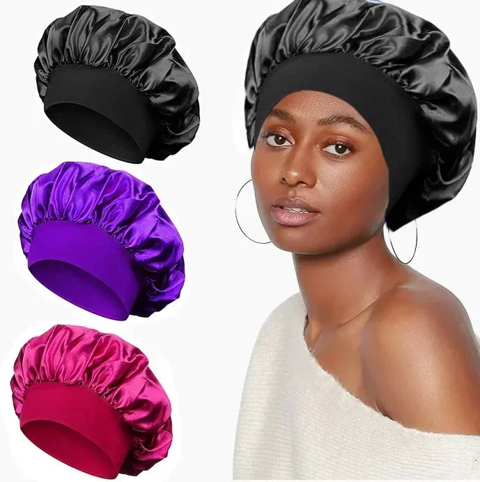 Satin Sleep Bonnet Cap